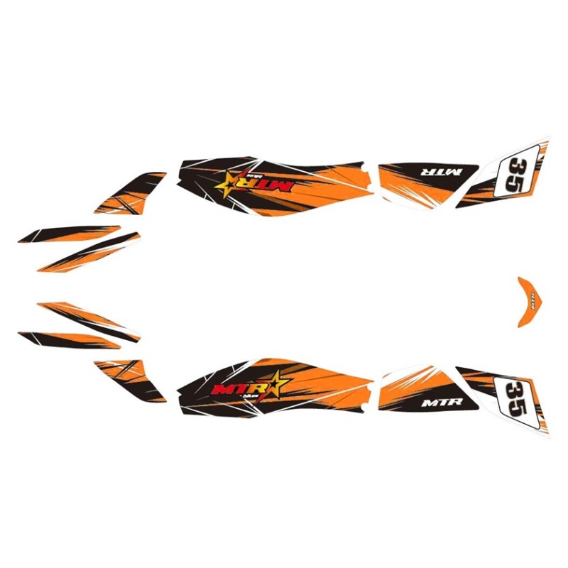 Set sticker mini atv KF8 new model