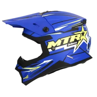 Casco shiro MTR MX-308 Azul 2