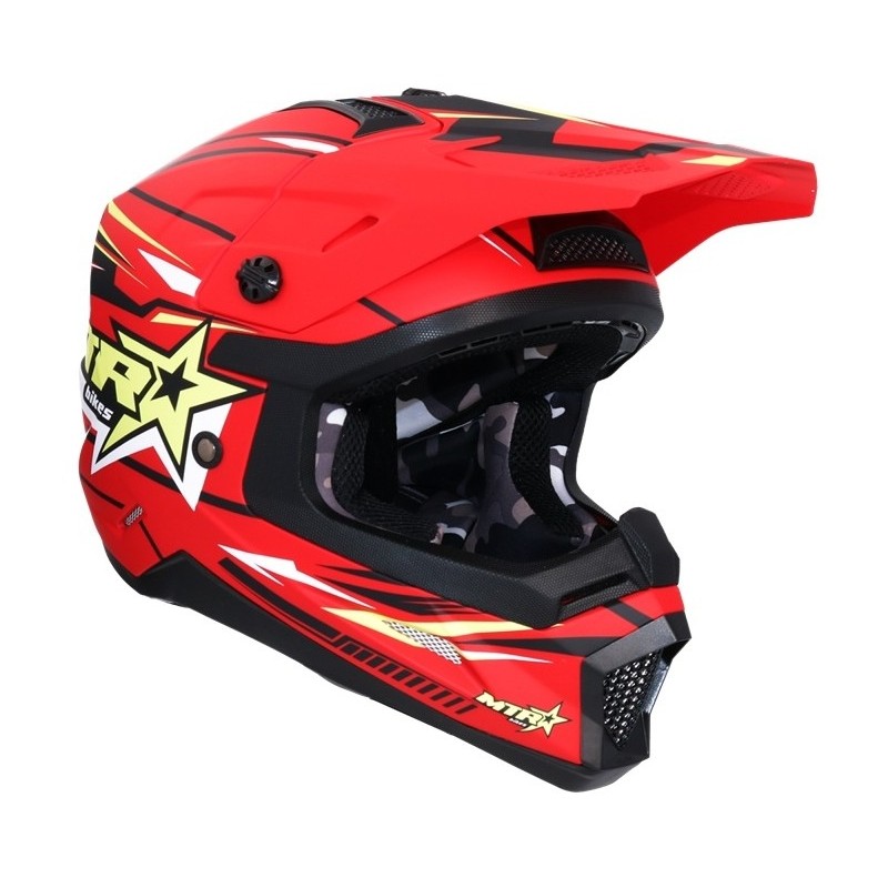 Shiro MTR MX-308 Red Helmet