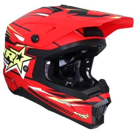 Shiro MTR MX-308 Red Helmet