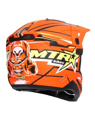 Casco shiro MTR MX-308 Naranja