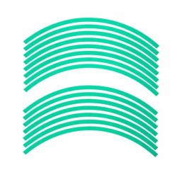 Wheel sticker green fluor