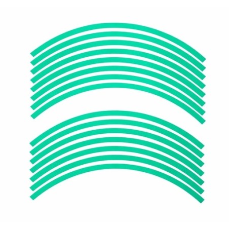 Wheel sticker green fluor
