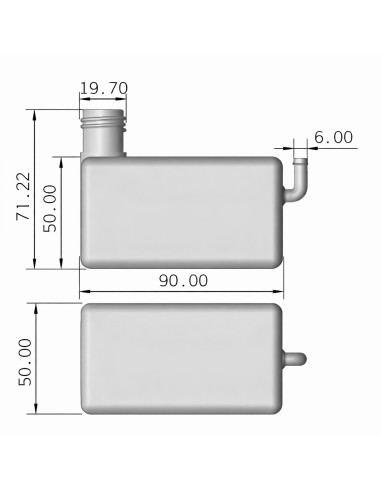 Set bottle for oil engine