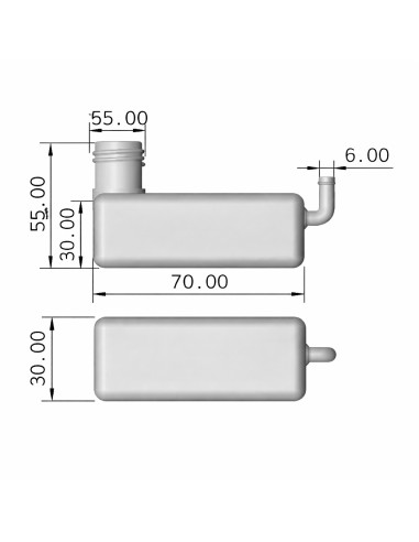 Set bottle for oil engine