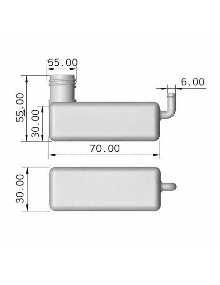 Set bottle for oil engine