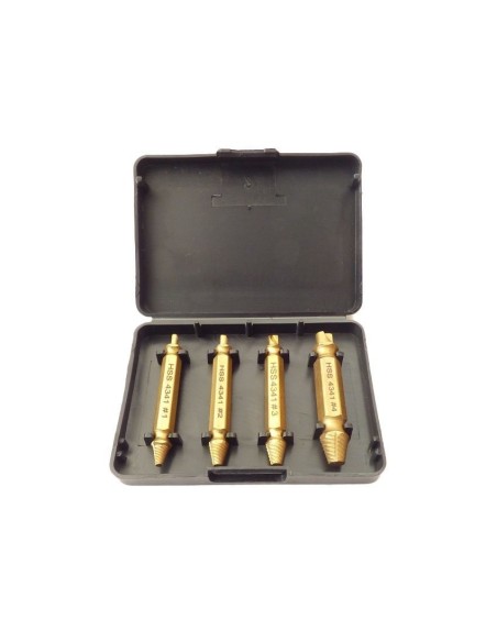 Juego 4 extractores de tornillos 4341