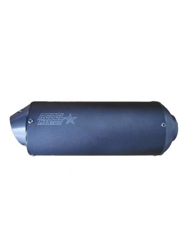 Silencioso oval negro