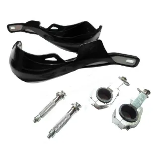 BLACK ALUMINUM HANDLEBAR PROTECT 22/28MM