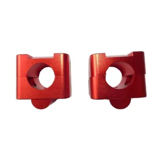 ADAPTADOR MANILLAR 28 CNC ROJO