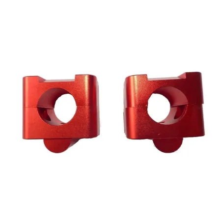 ADAPTADOR MANILLAR 28 CNC ROJO