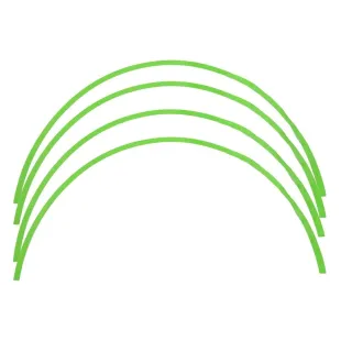 Wheel sticker green fluor