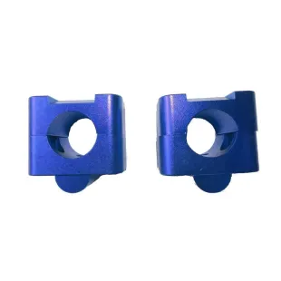 Adaptadores manillar 28 cnc azul