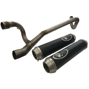 Exhaust 2 muffler for super racer