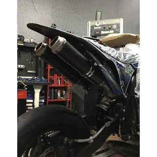 Exhaust 2 muffler for super racer 2