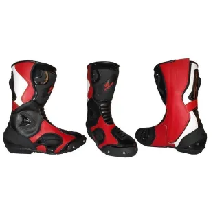 Botas de supermotard color rojo o azul