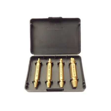 Juego 4 extractores de tornillos 4341