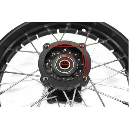 LLANTA PIT BIKE 12" / 14" BUJE ANCHO