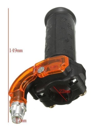 Throttle grip for minimoto 2 stroke