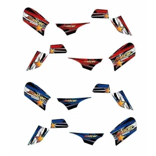 Sticker set assy atv 6 inch