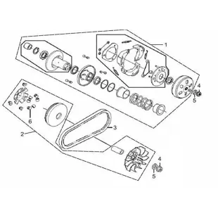 Driving belt scooter 125cc