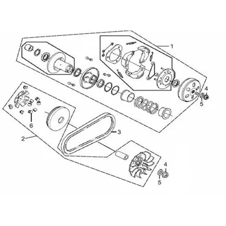 Driving belt scooter 125cc