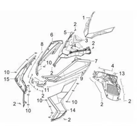 Tapa Frontal Blanca - Cupula Mct