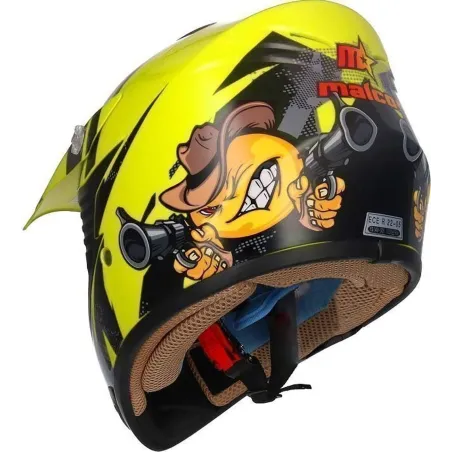 Casco shiro MTR MX-306 fluor