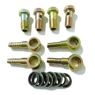 Juego racores y tornillos M12 para doble radiador