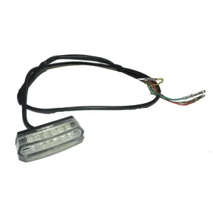 Rear led light skateboard