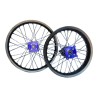Alloy wheel cnc hubs blue