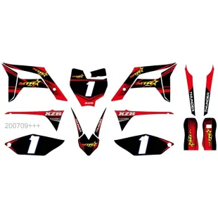Sticker assy dirt bike KXD 712