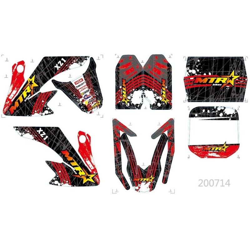 Stickers crf50 MTR xz1