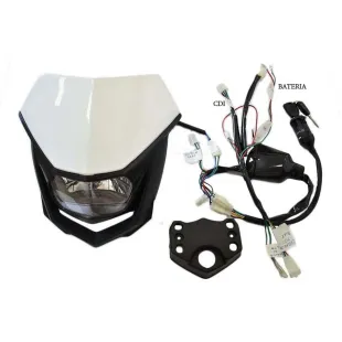 Careta con Faro de luz para pit bikes