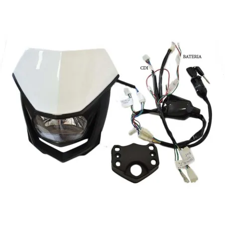 Careta con Faro de luz para pit bikes