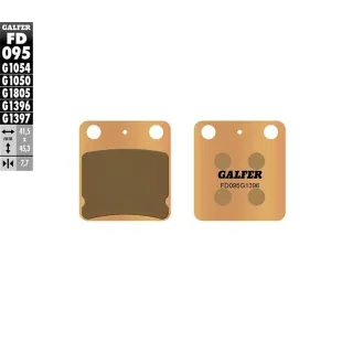 Pastillas sinterizadas GALFER freno trasero pit bike