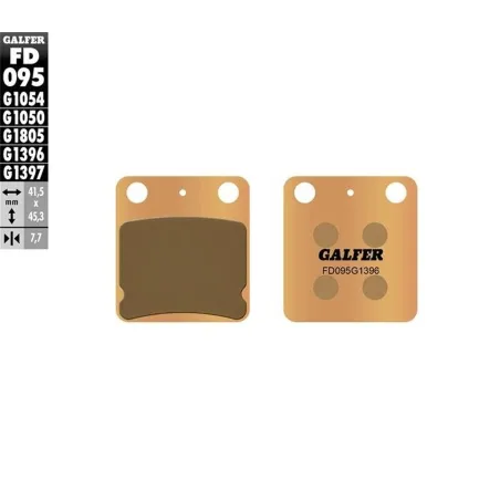 Pastillas sinterizadas GALFER freno trasero pit bike