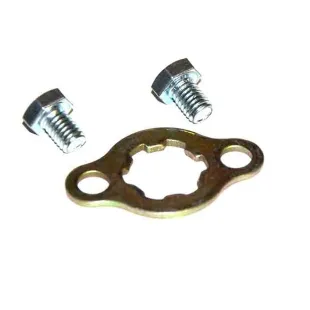 Front sprocket retainer pit bike
