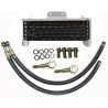 Oil cooler with rubber
