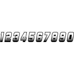 Numeros decorativos dorsales