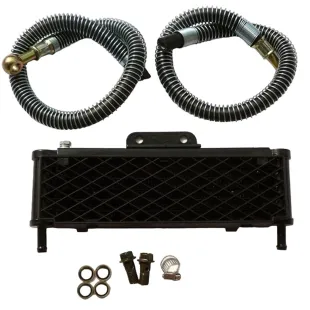 Oil radiator with sleeve